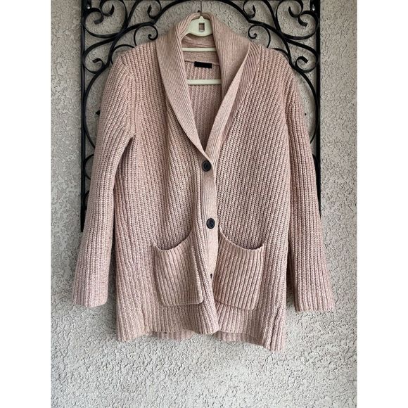 atm anthony thomas melillo Cardigan Sweater - M - Dust Rose Pink - Picture 2 of 10